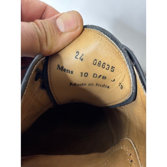 Johnston & Murphy Melton Calfskin Oxford - Leather Cap Toe size 10